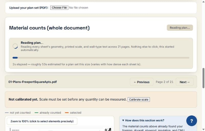 Reading plan progress bar, 21 pages